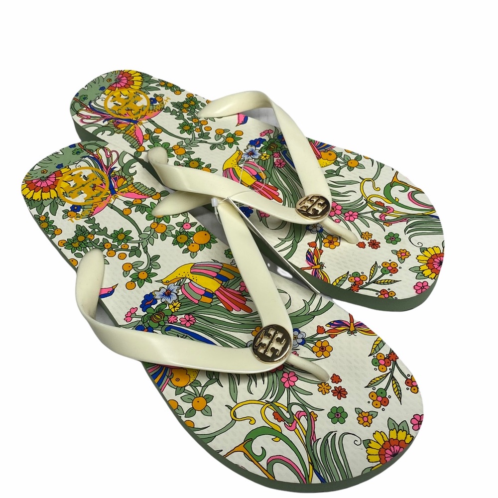 Tory Burch Floral Sandals - Multicolor